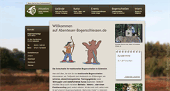 Desktop Screenshot of abenteuer-bogenschiessen.de